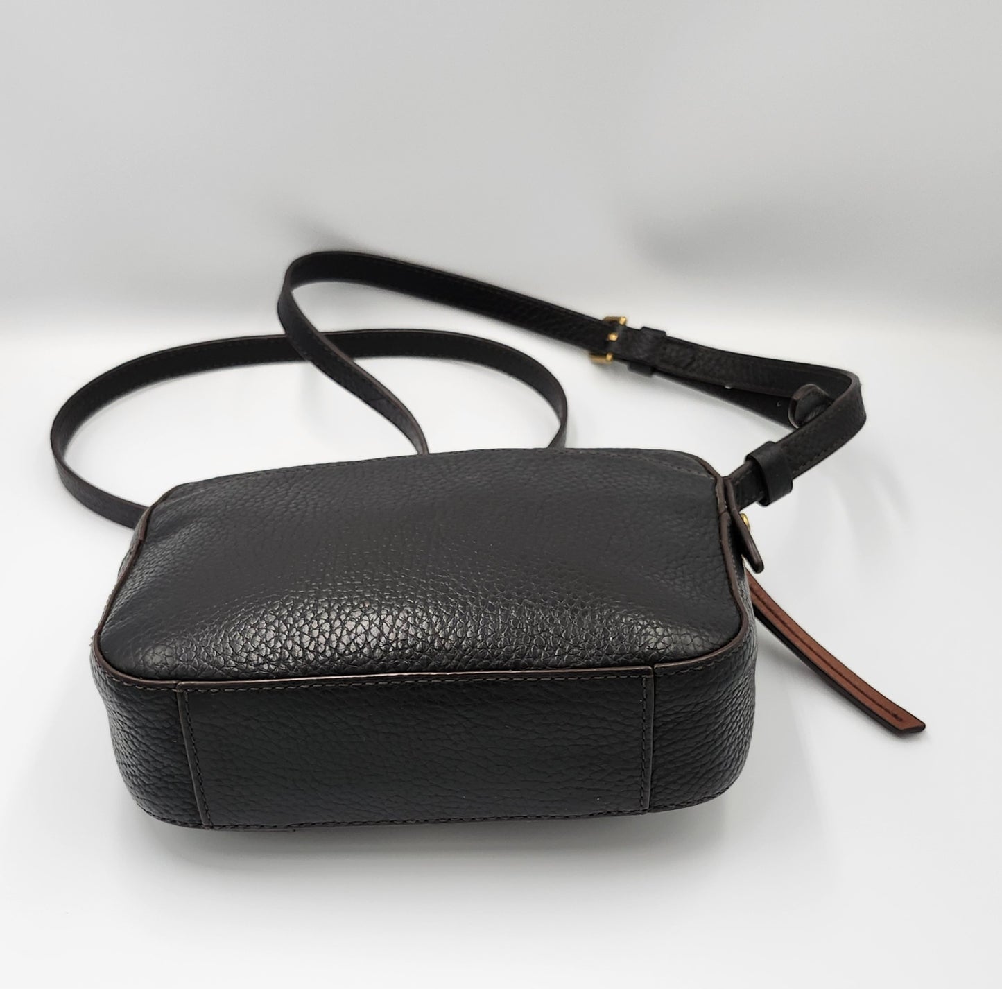 Fossil Leather Black Bag